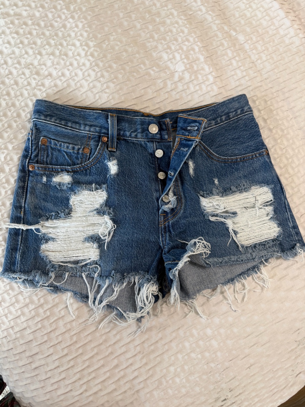 Levi's 501 Blue Denim shorts size 28